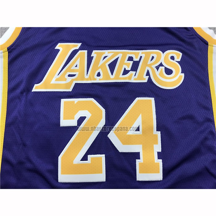 Camiseta Los Angeles Lakers Kobe Bryant NO 24 Statement 2018 Violeta